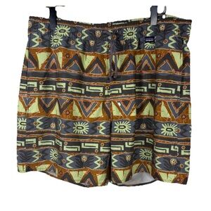 Patagonia Men’s Hydropeak Volley Shorts Size Large Geometric Aztec Print Swim